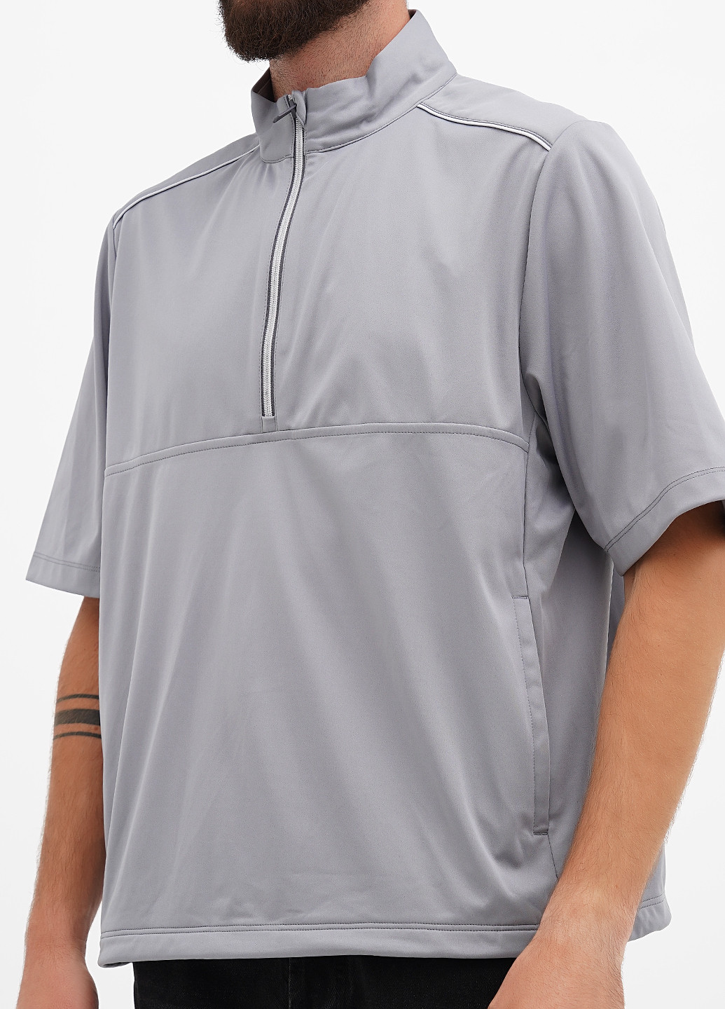 Серая демисезонная ветровка Greg Norman