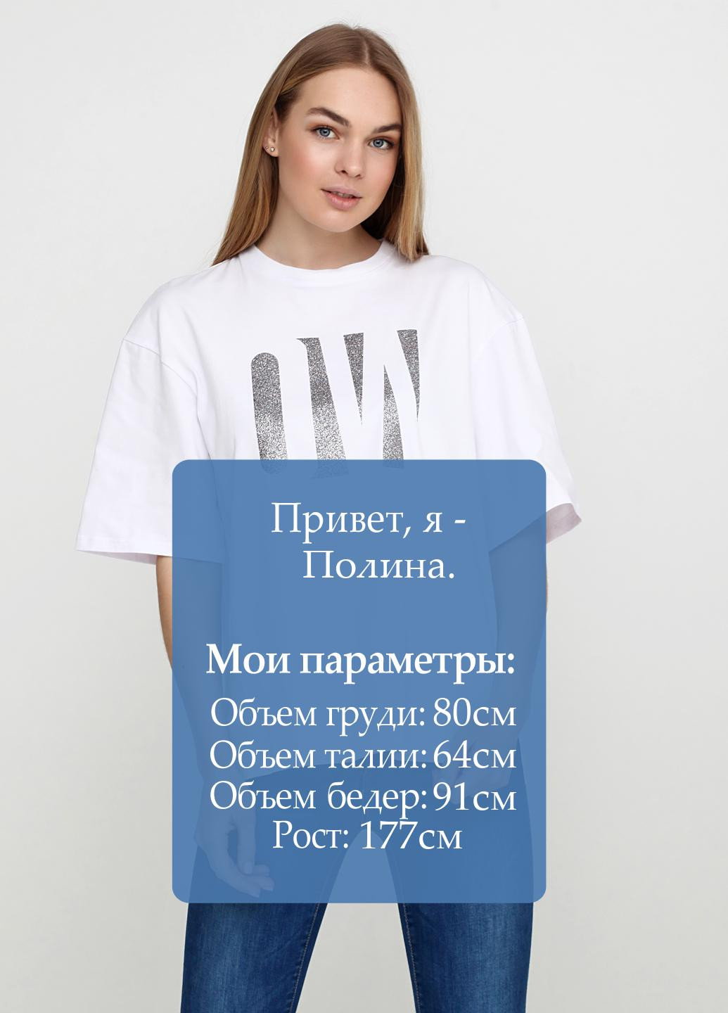 Белая летняя футболка Only Women