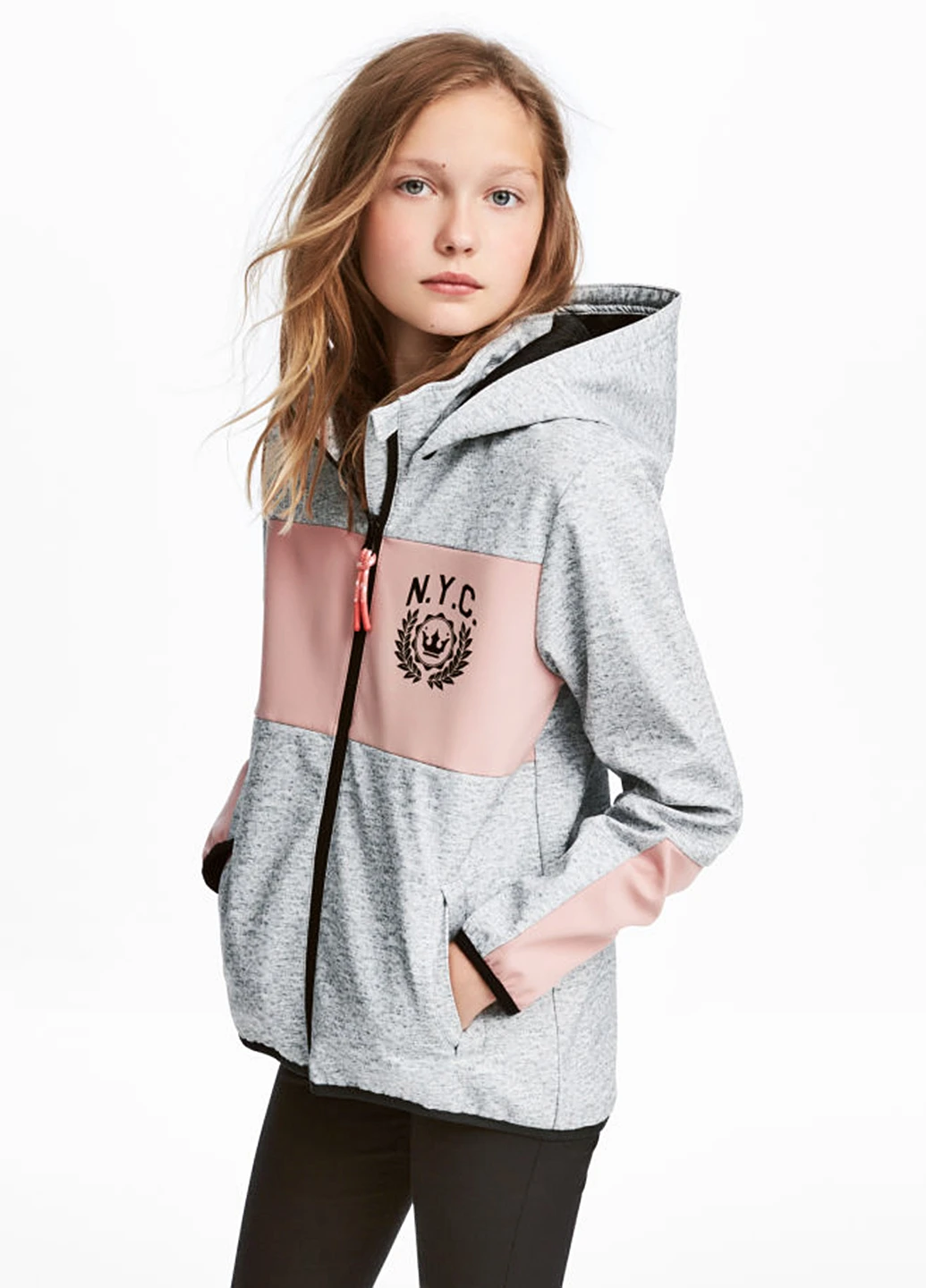 Сіра демісезонна куртка H&M