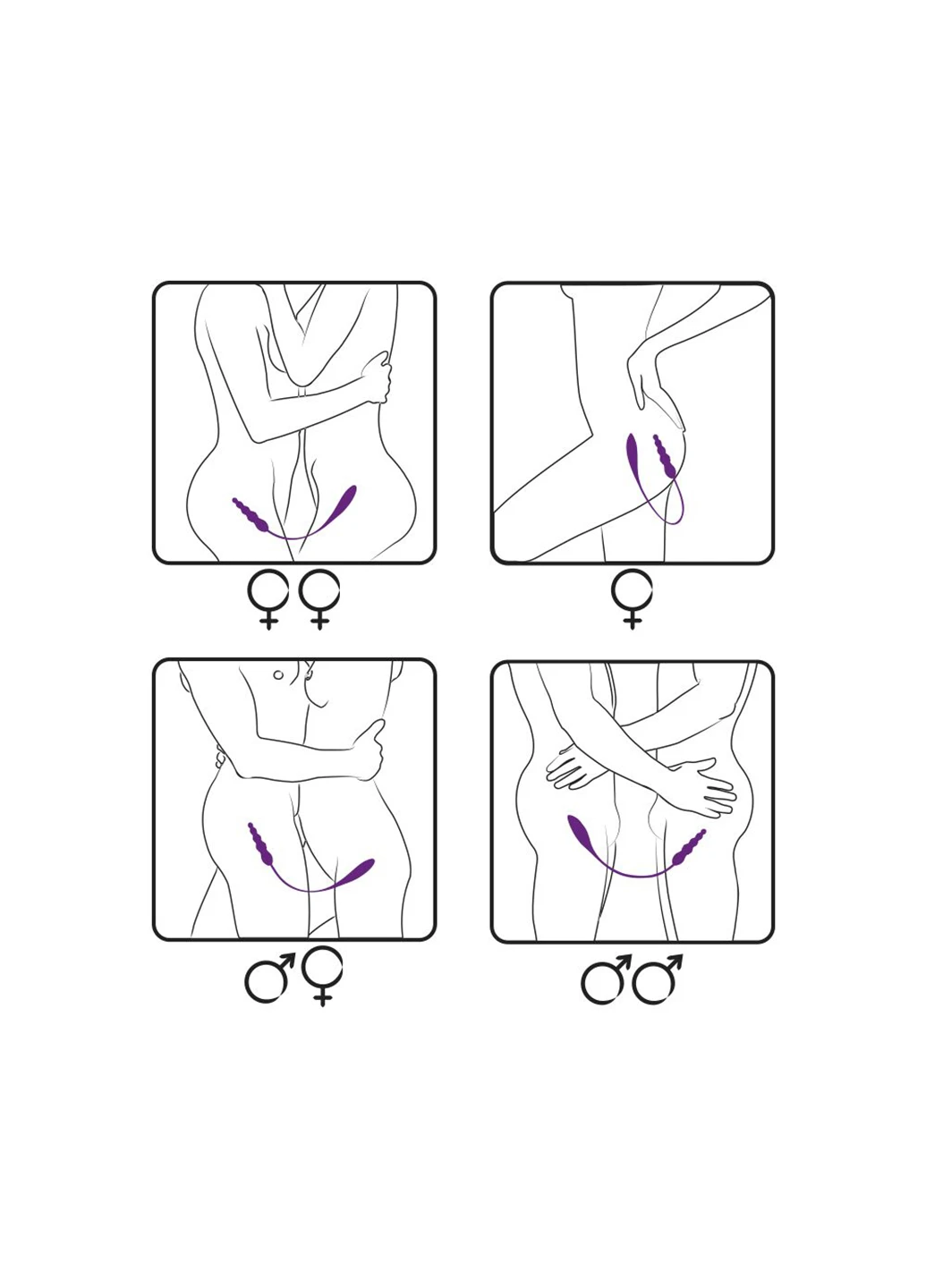 Вибратор двусторонний AD-2X с пультом LRS Adrien Lastic (254151674)