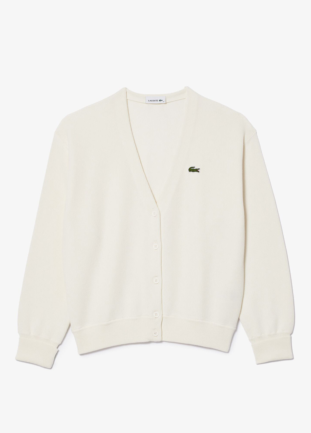 Белый демисезонный кардиган Lacoste