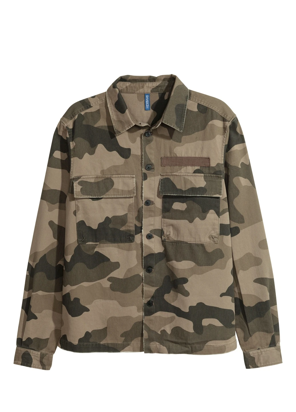 Оливковковая (хаки) рубашка H&M