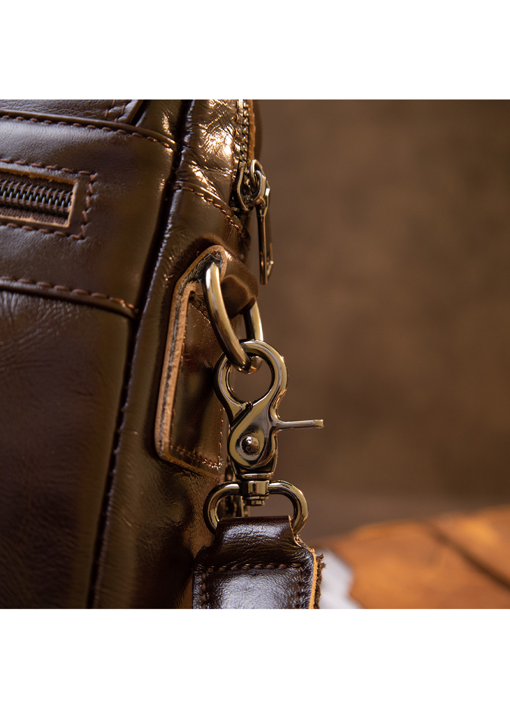 Чоловіча шкіряна сумка 19,5х21,5х5,5 см Vintage (232989878)