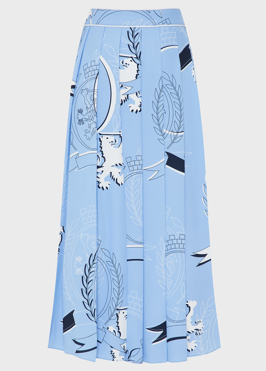 Голубая кэжуал с рисунком юбка Tommy Hilfiger плиссе, на запах