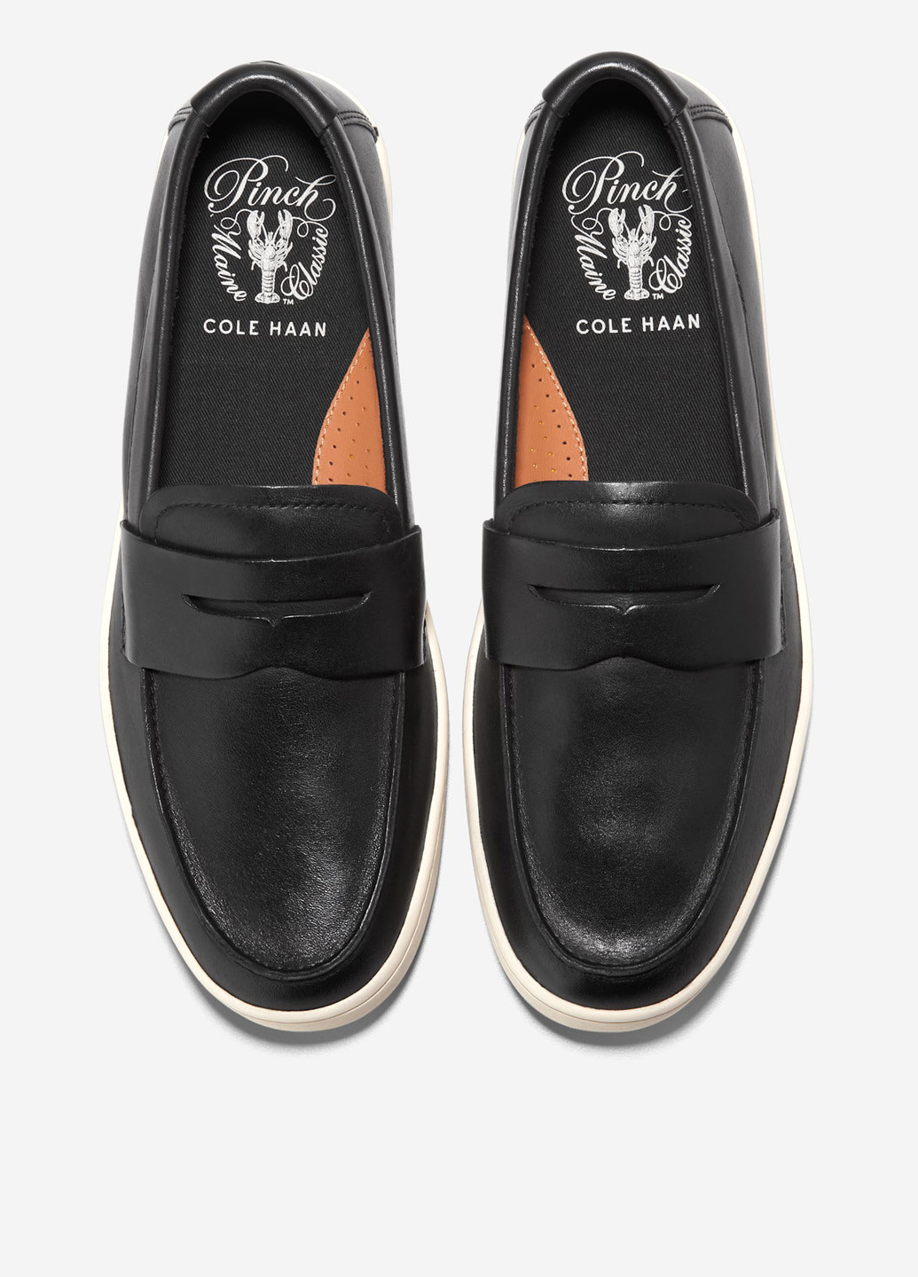 Черные кэжуал туфли s Cole Haan без шнурков
