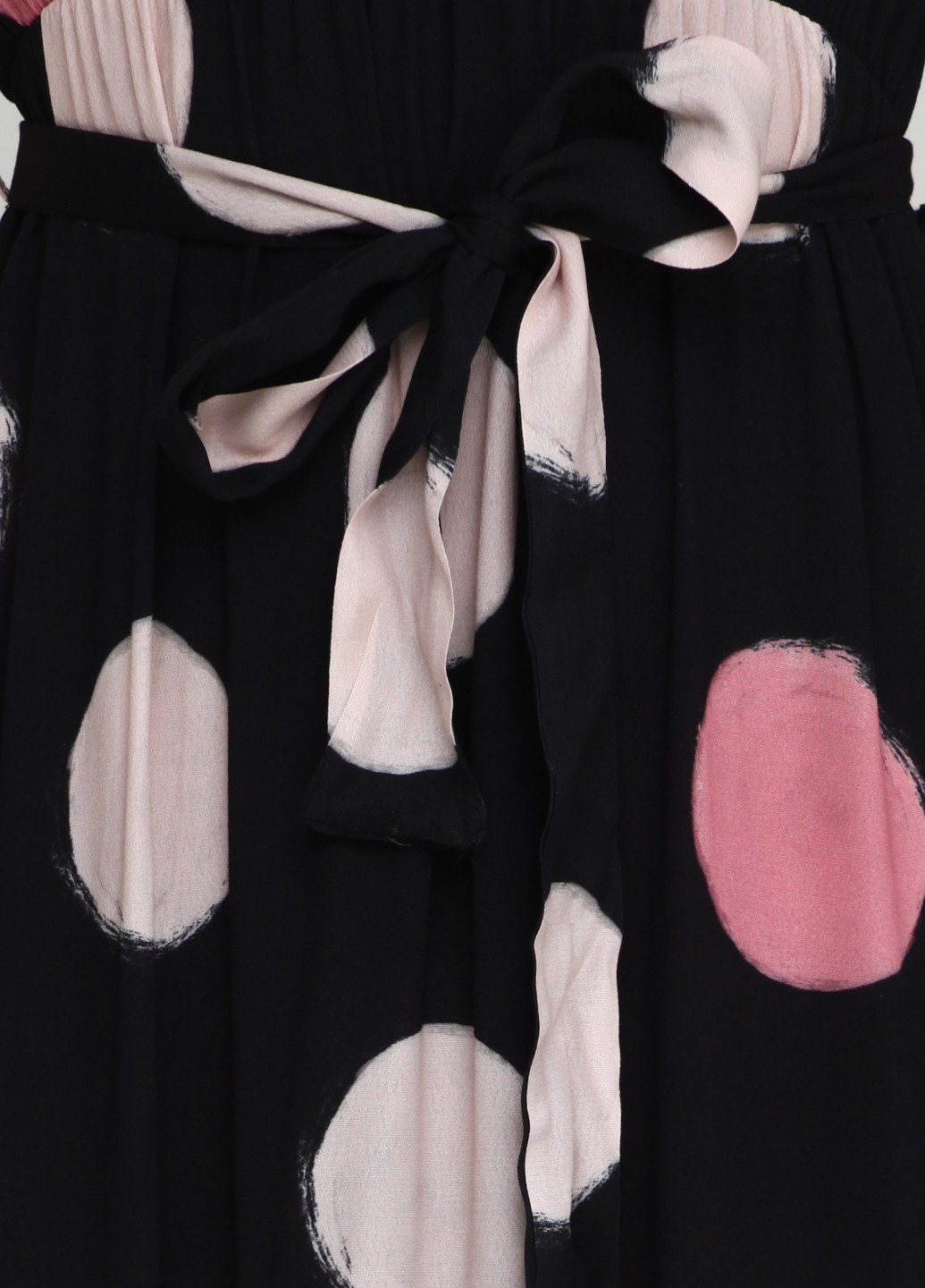Черное кэжуал платье Paolo Casalini в горошек
