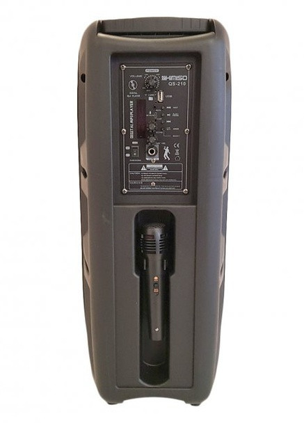 Акумуляторна акустична система QS-210 колонка валіза 80Вт USB, SD, FM радіо, Bluetooth, мікрофон, ДК (QS-210) XPRO (254257006)