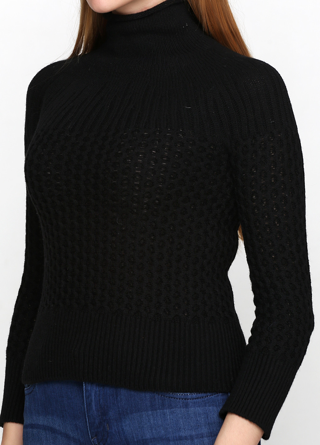 Чорний демісезонний свитер Stefanel
