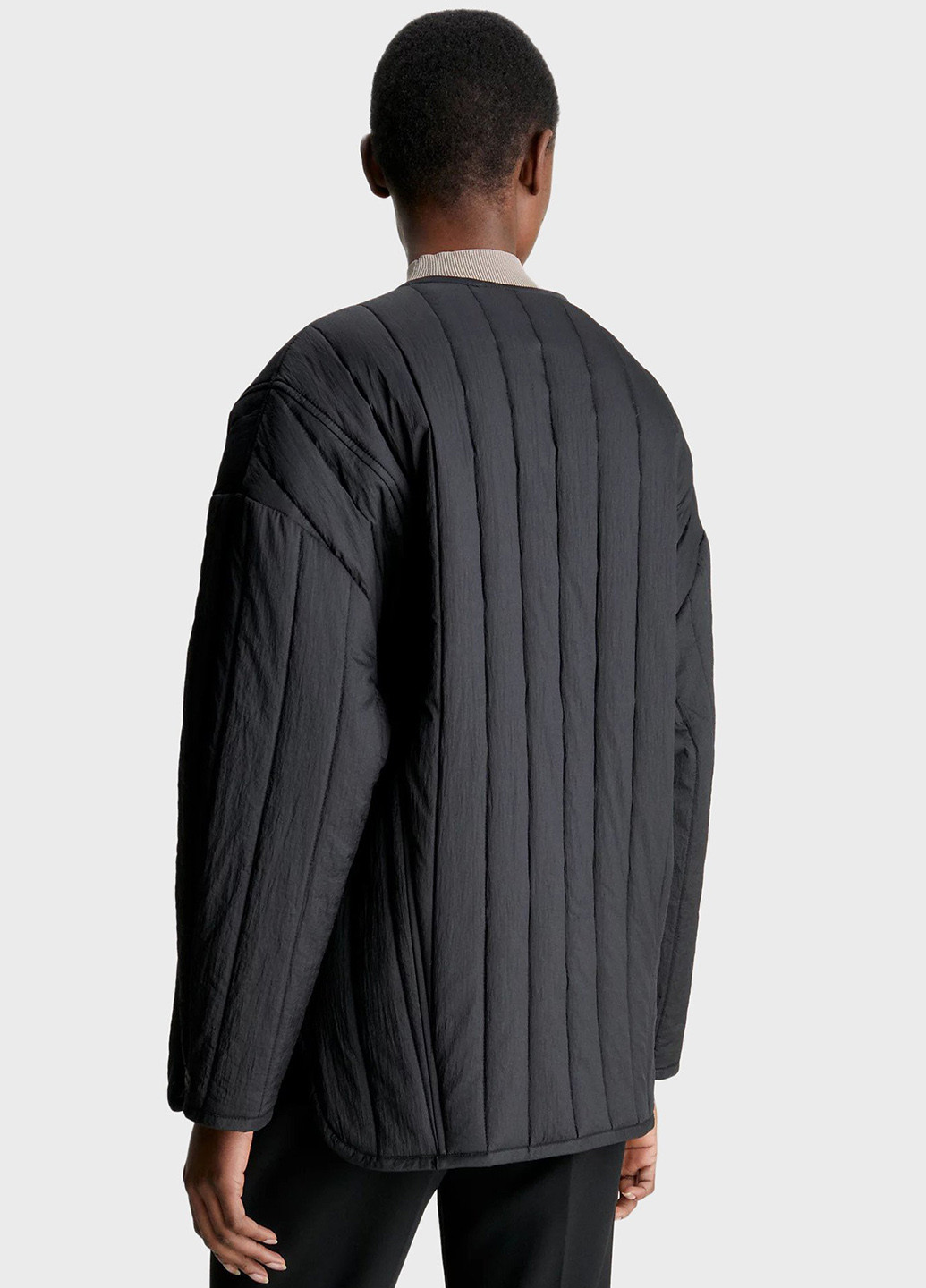 Черная демисезонная куртка Calvin Klein