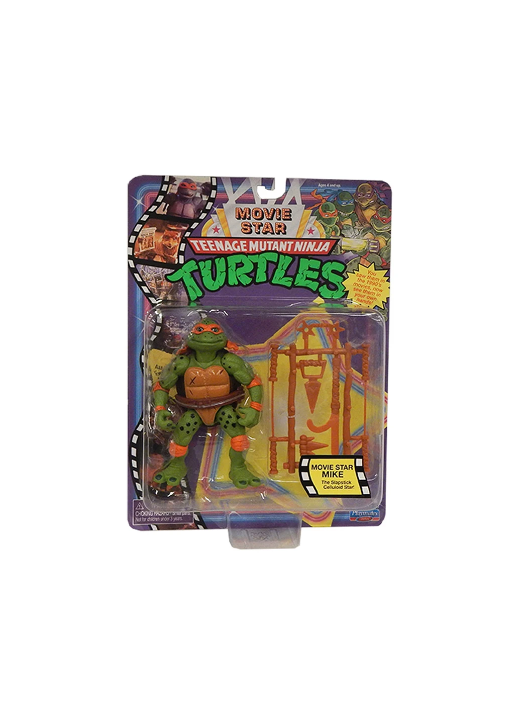Фигурка серии ЧЕРЕПАШКИ-НИНДЗЯ MOVIE STAR 1992 - МИКЕЛАНДЖЕЛО TMNT 81333 (255292513)