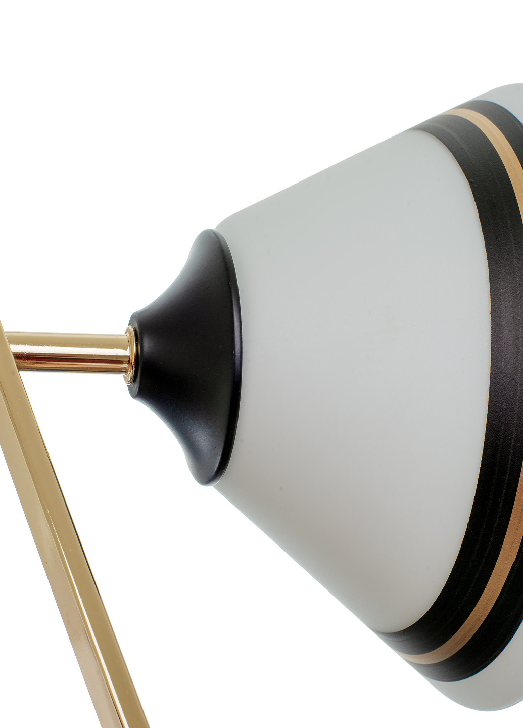 Люстра на 2 плафона черная с золотым LK-701S/2 E27 BK+FG Brille (220133405)