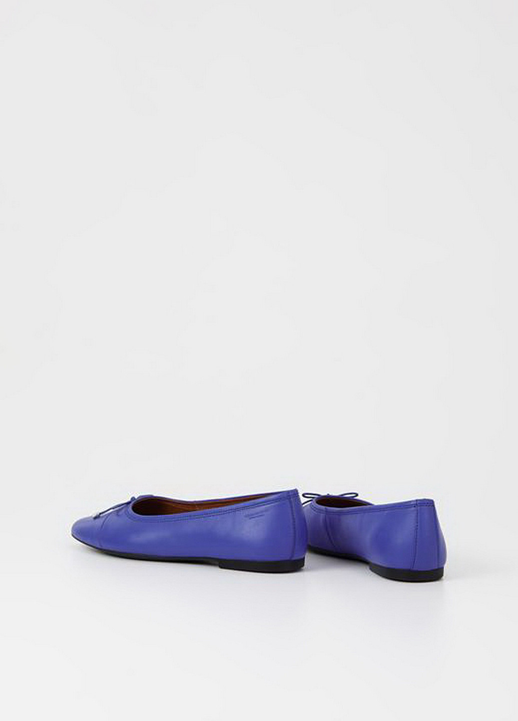 Жіночі балетки Vagabond | сині однотонні бант натуральна шкіра (327693016)