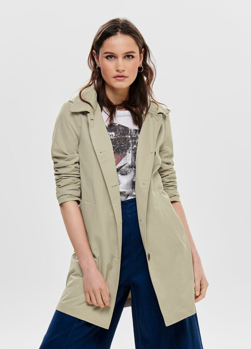 Плащ Only на гудзиках демісезон (302684709)