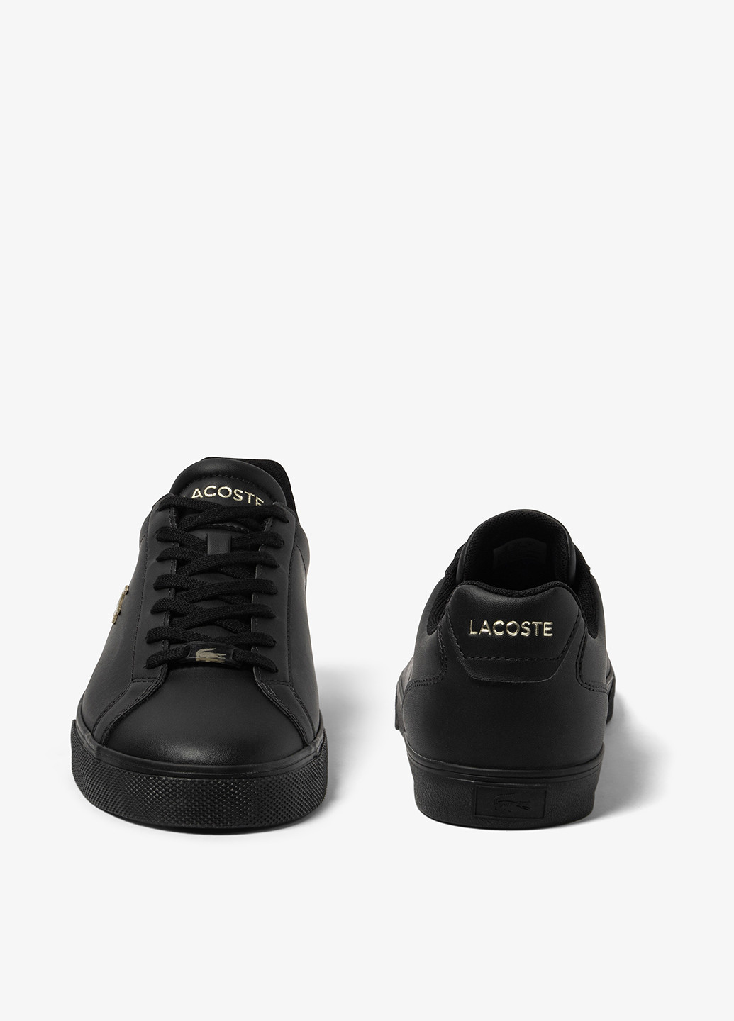 Чорні Осінні кросівки Lacoste