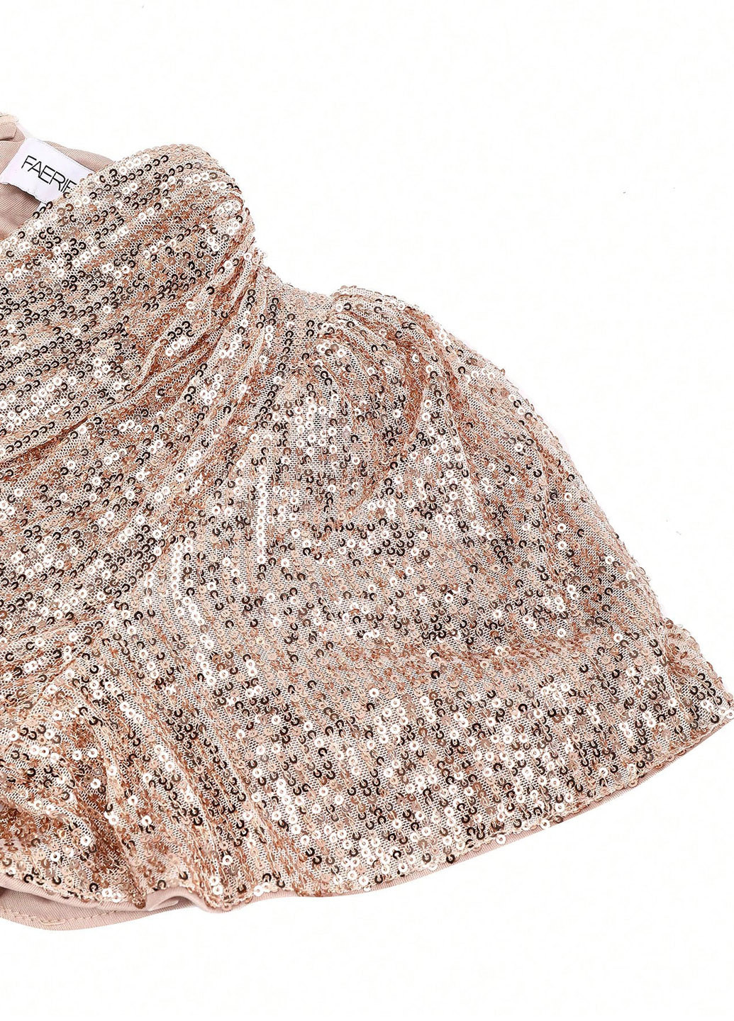 Комбинезон SHEIN комбинезон-брюки однотонный золотой вечерний, праздничный полиэстер