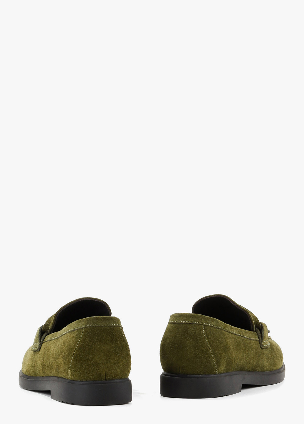 Le'BERDES Туфли лоферы зеленый з натуральная замша, украина — демисезон (370451893)