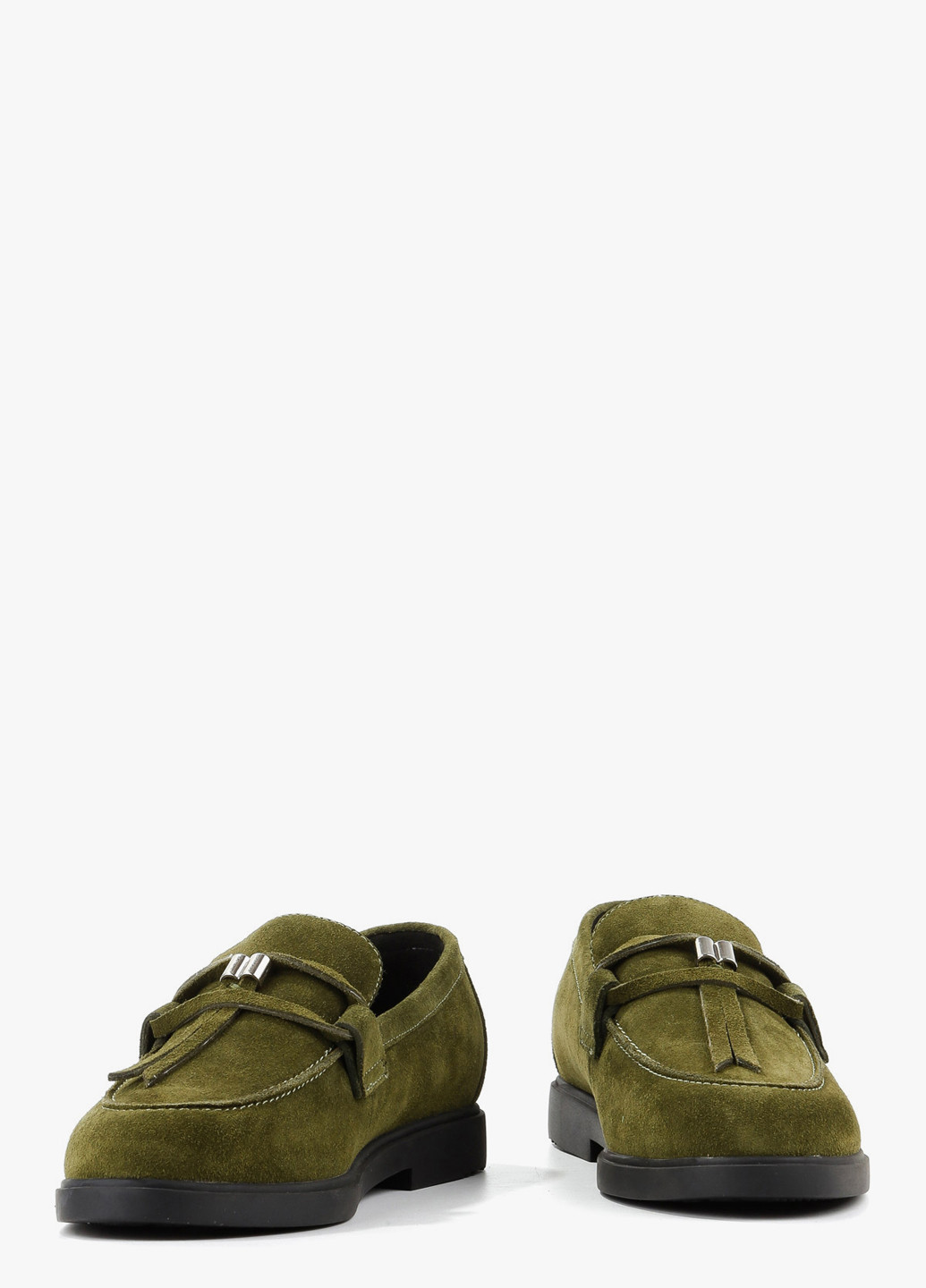 Le'BERDES Туфли лоферы зеленый з натуральная замша, украина — демисезон (370451893)