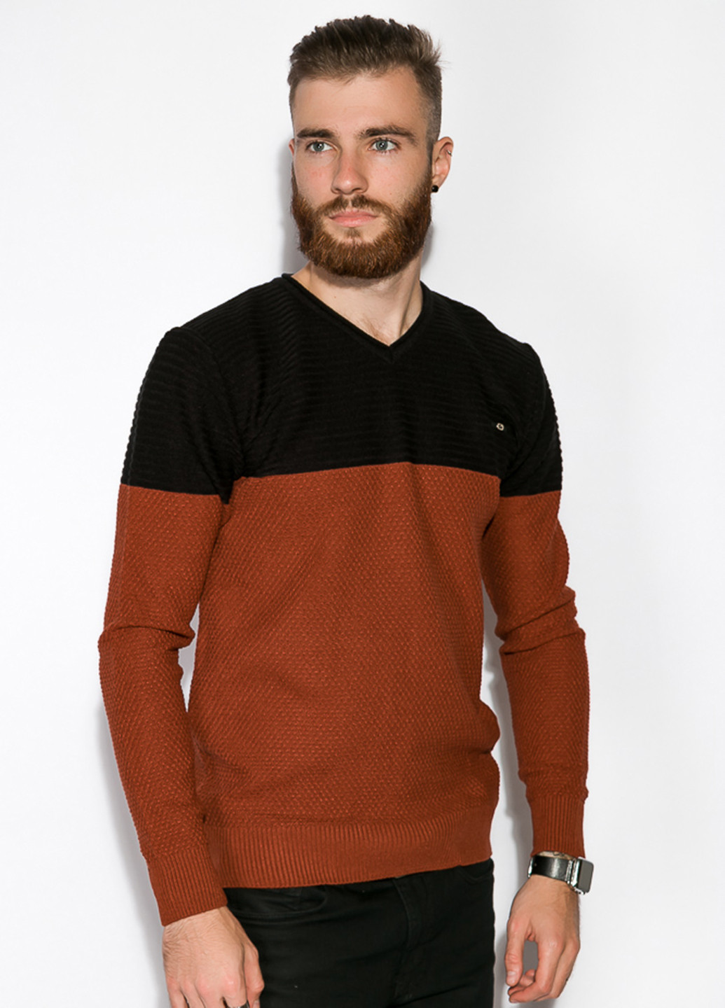 Теракотовий демісезонний пуловер пуловер Time of Style