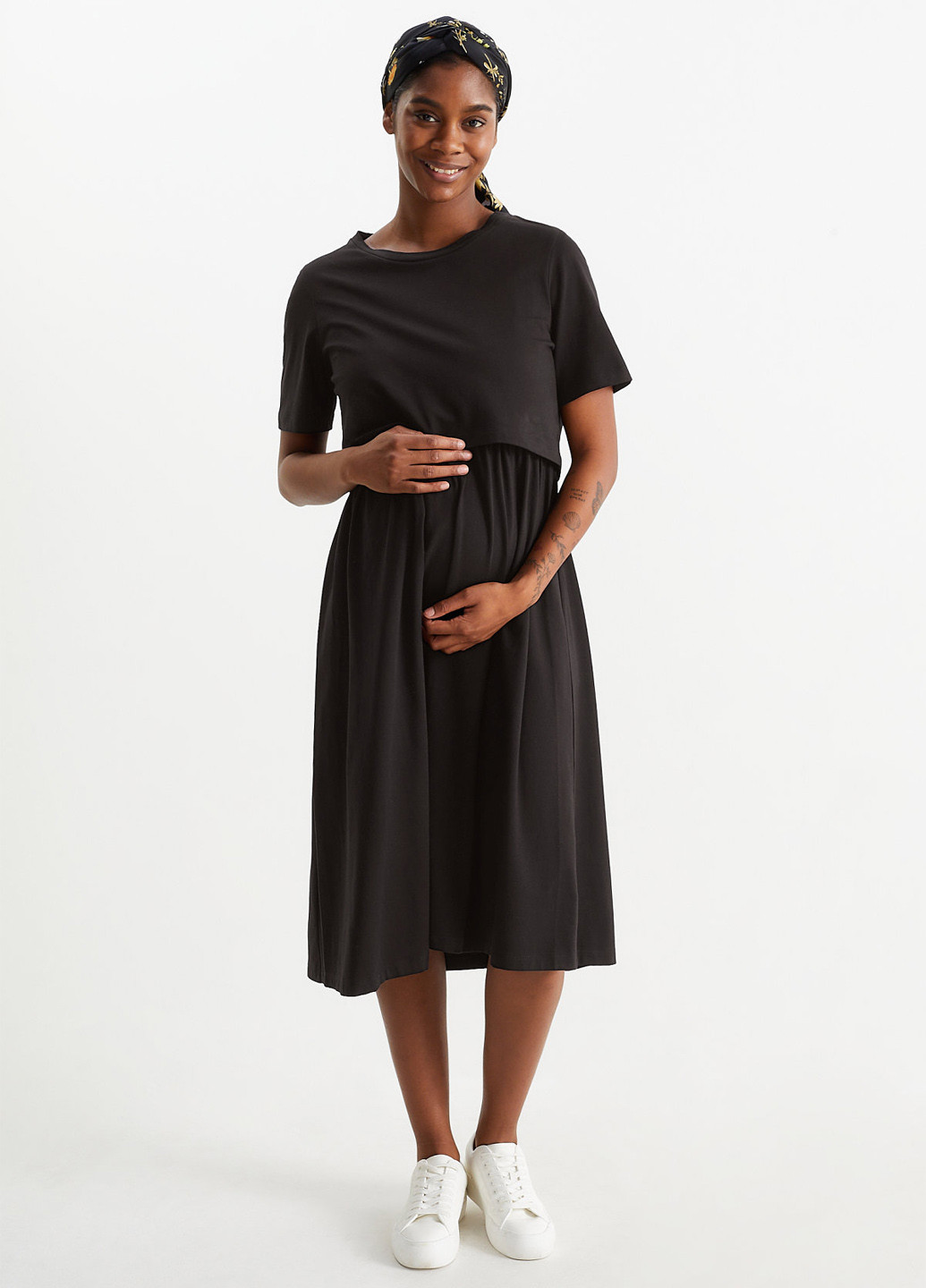 Чорна кежуал сукня а-силует C&A однотонна