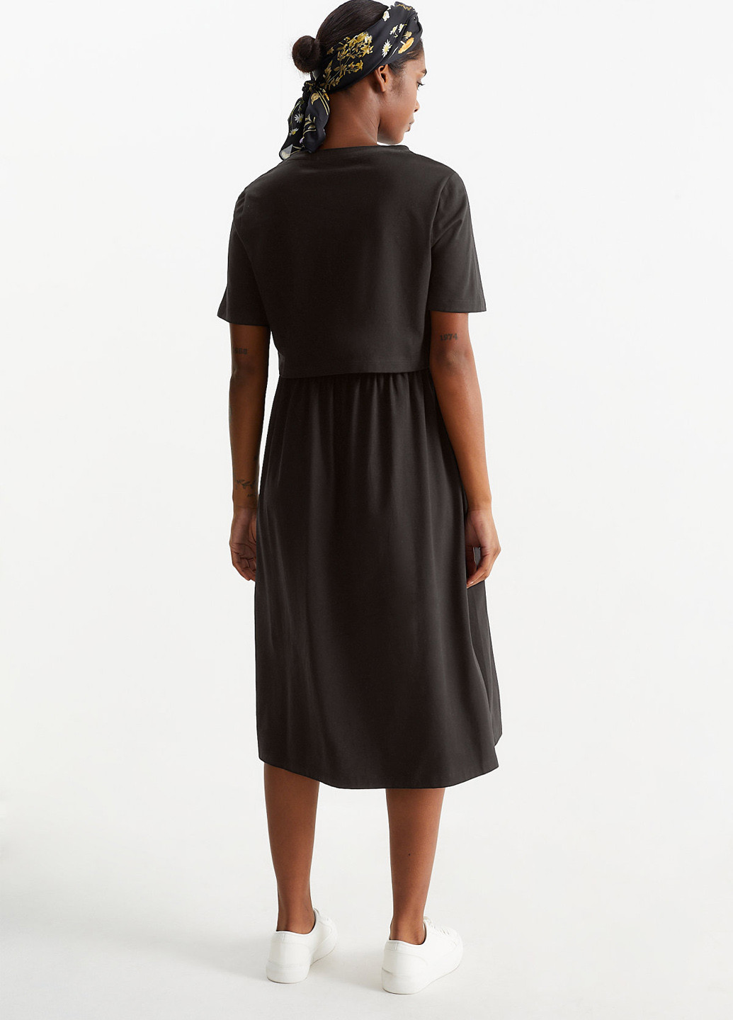 Чорна кежуал сукня а-силует C&A однотонна