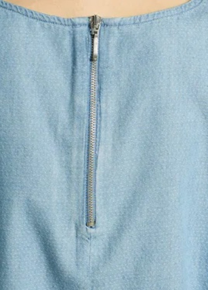 Синяя блуза Mango