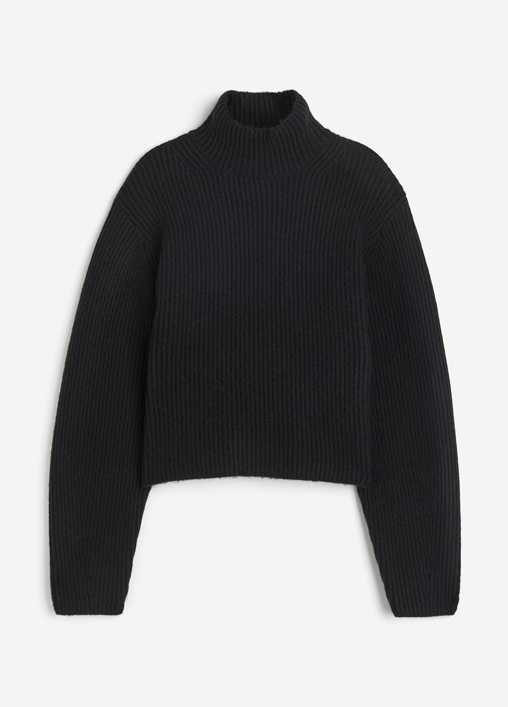 Черный демисезонный свитер H&M