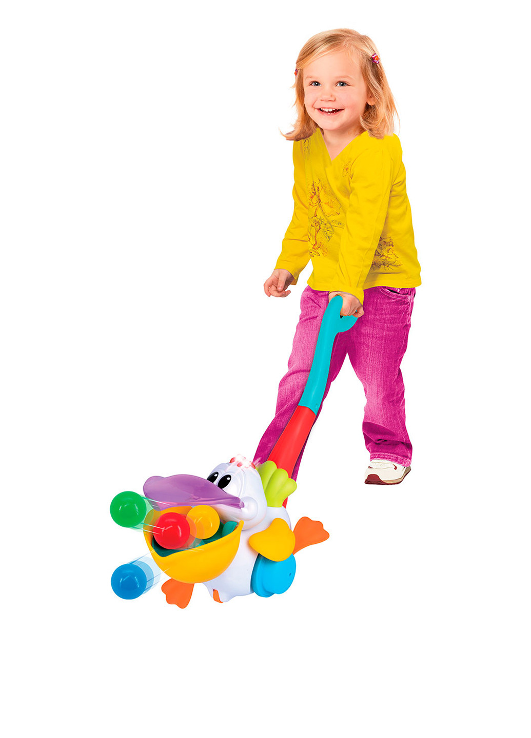 Іграшка-каталка Пелікан-Витівник (укр.), 25x11x17 см KIDDI SMART (303498579)