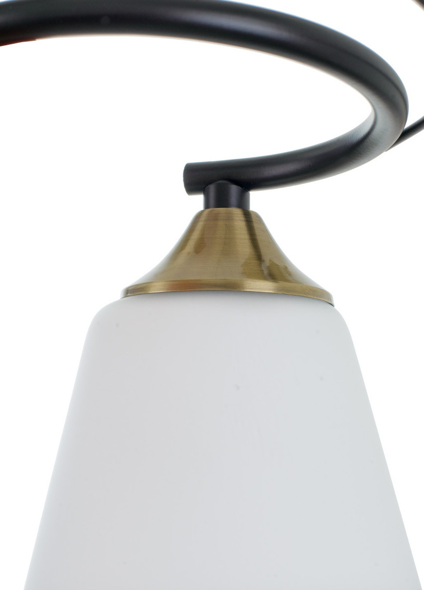 Люстра на 2 плафони в спальню LK-702S/2 E27 AB+BK Brille (253885959)