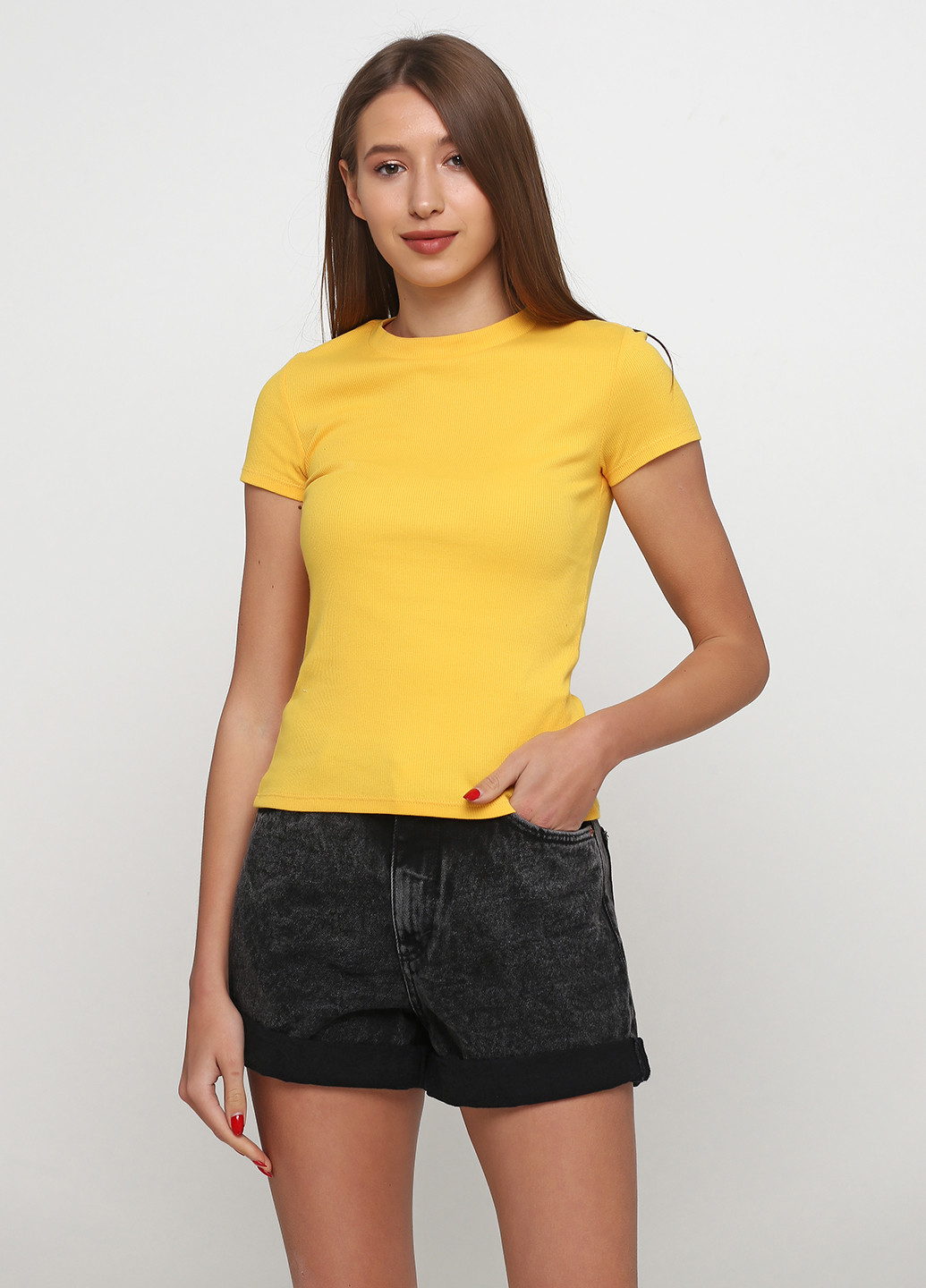 Жовта літня футболка Monki