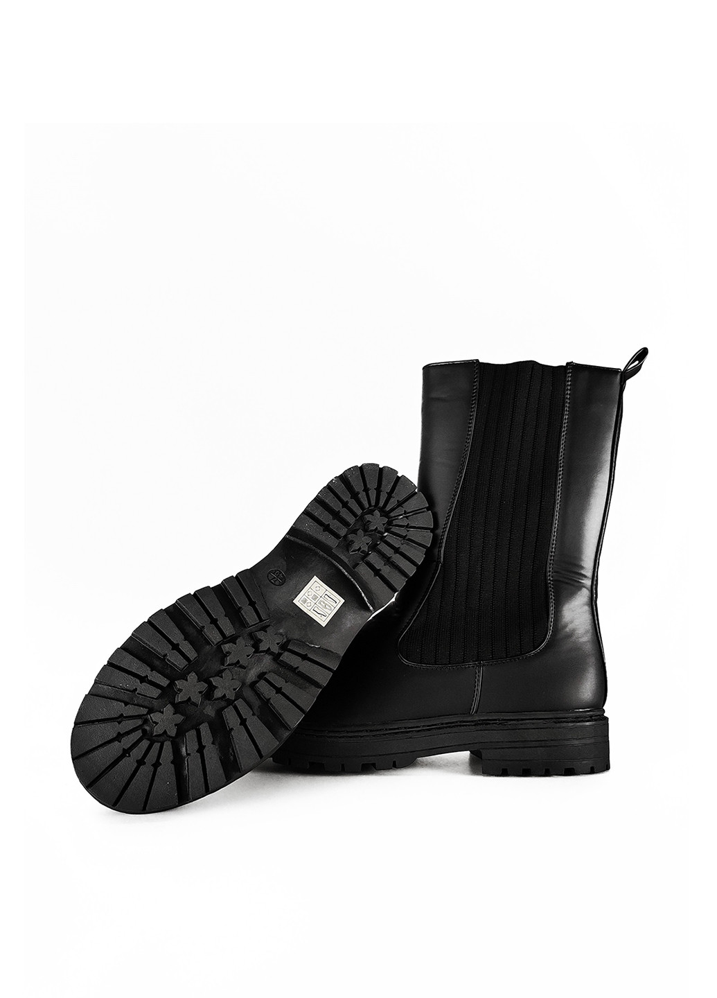 Осенние ботинки челси Boohoo без декора из искусственной кожи