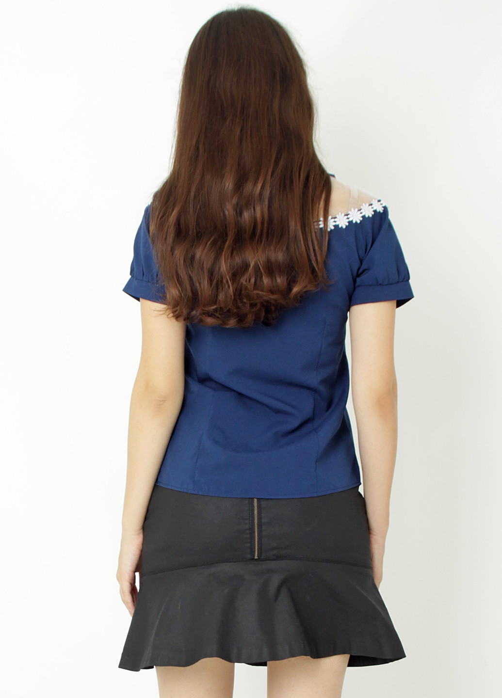 Темно-синяя летняя блуза Lagnet