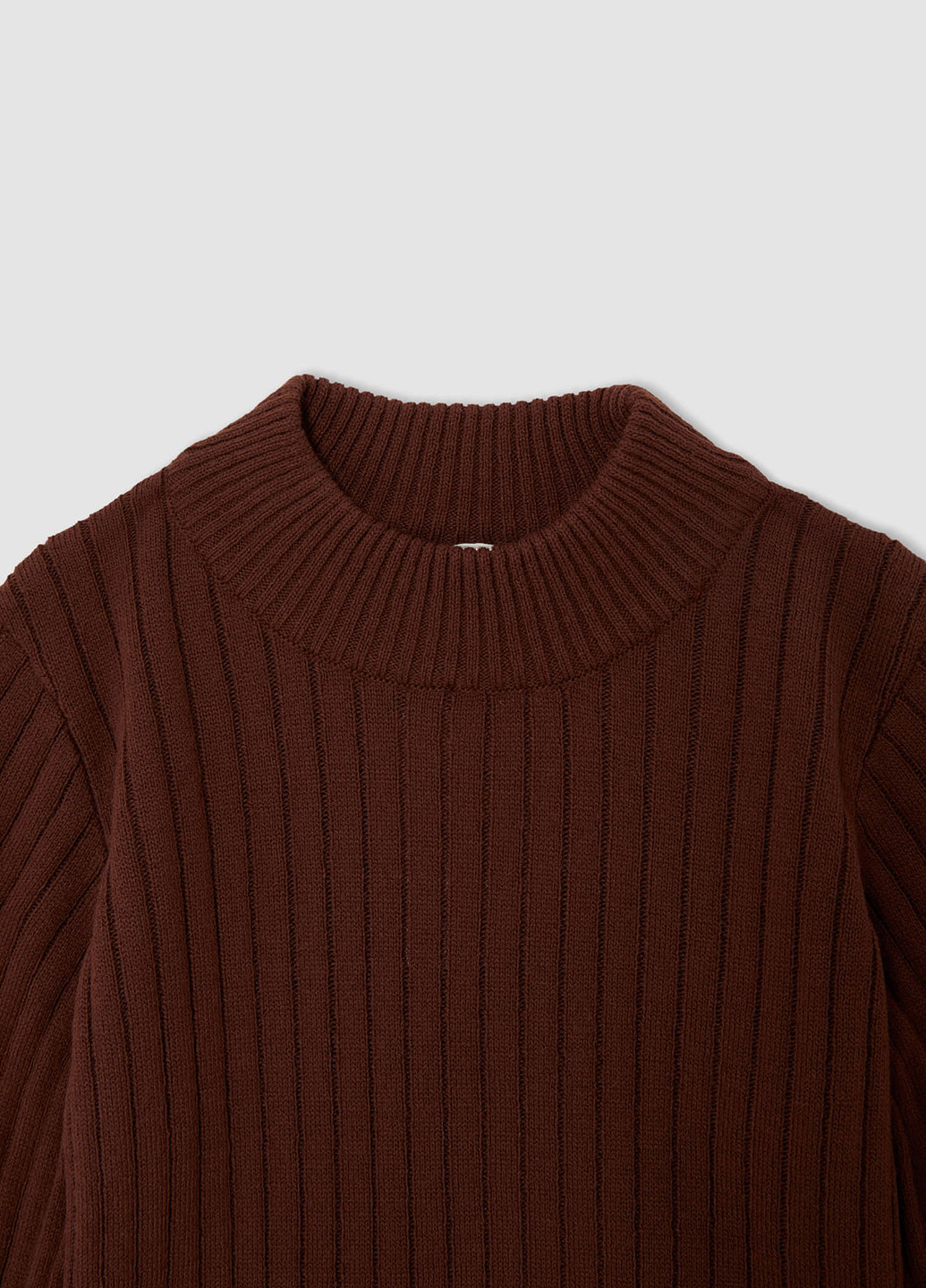 Коричневый зимний джемпер пуловер DeFacto