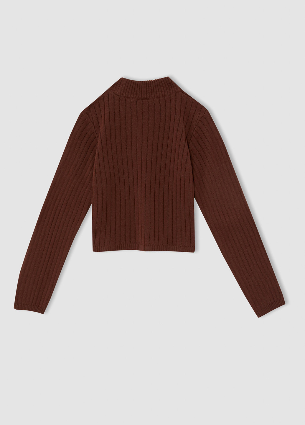 Коричневий зимовий джемпер пуловер DeFacto