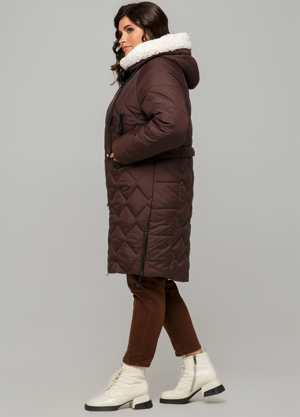 Коричневая зимняя куртка A'll Posa