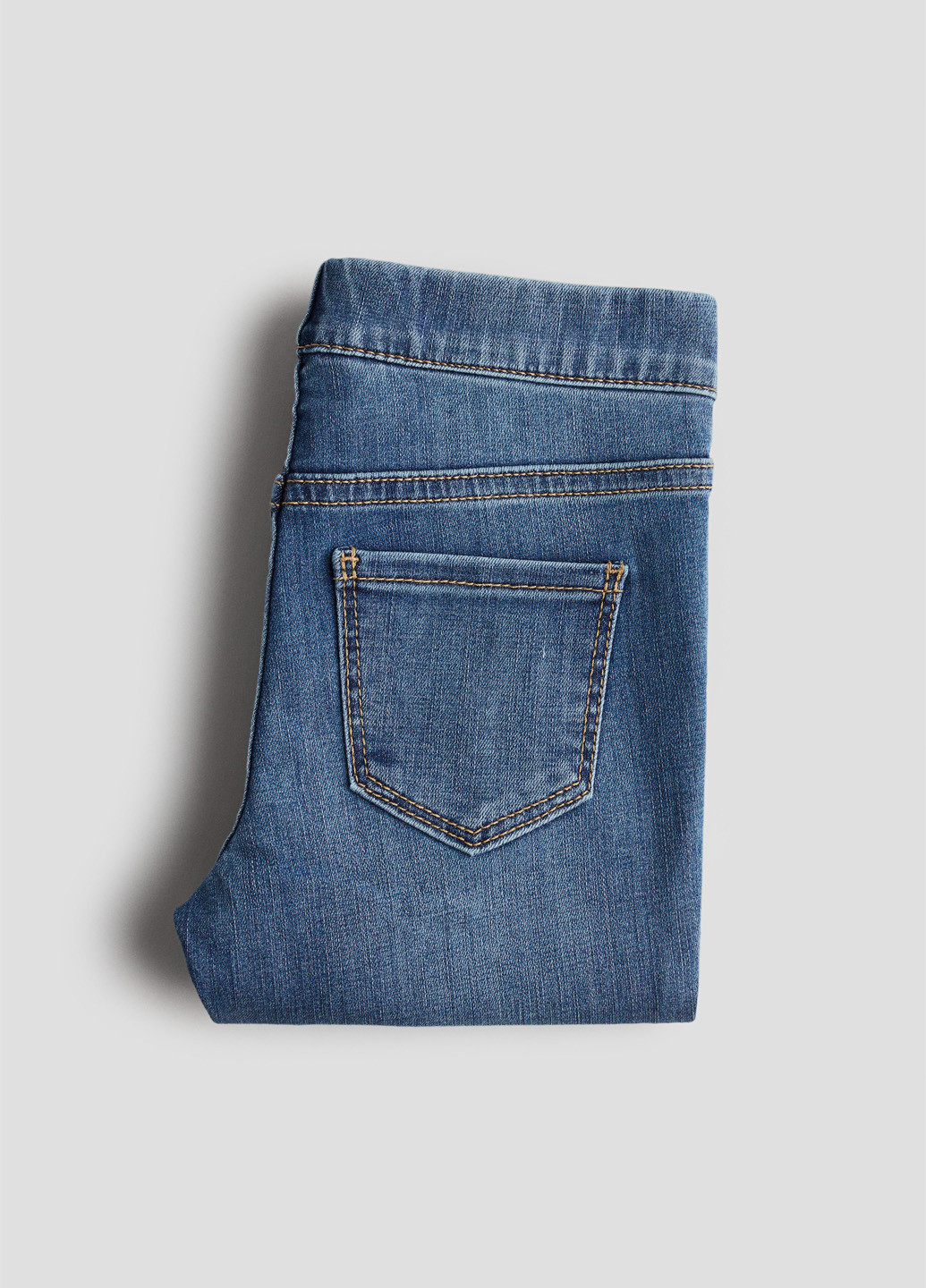 Синие демисезонные джеггинсы H&M