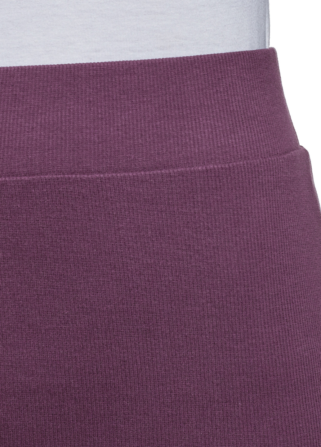 Фиолетовая офисная однотонная юбка Oodji миди