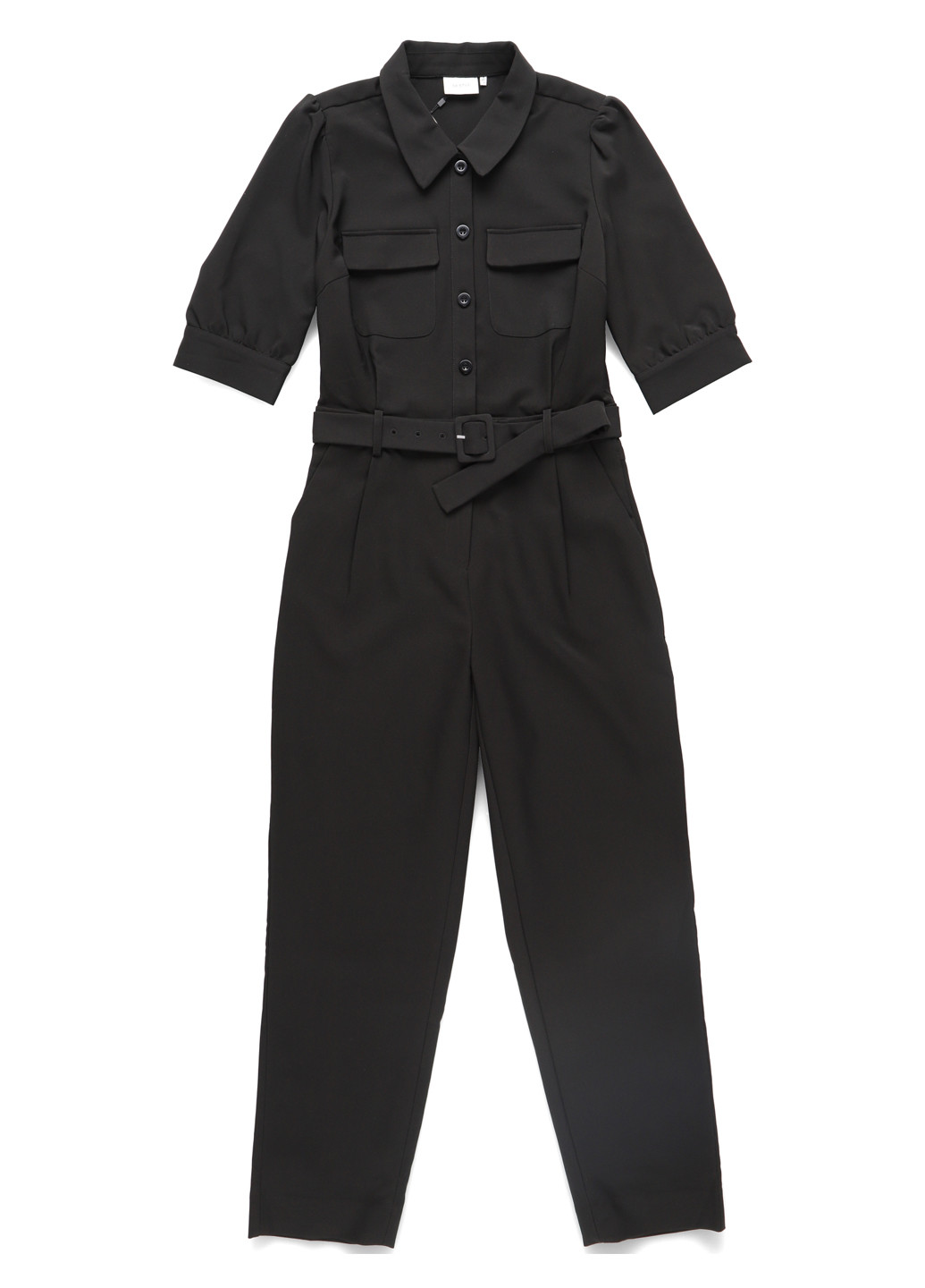 Комбинезон Gestuz комбинезон-брюки однотонный чёрный кэжуал полиэстер