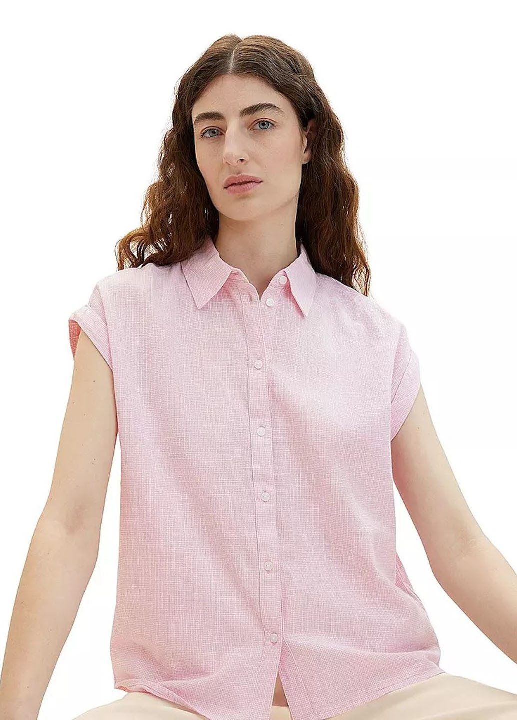 Светло-розовая блуза Tom Tailor