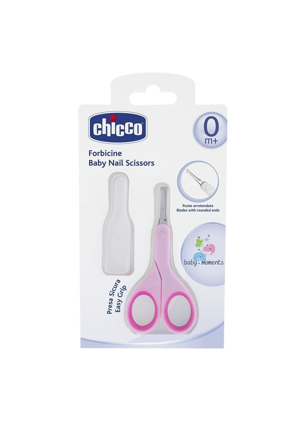 Детский маникюрный набор ножнички с колпачком розовые (05912.10) Chicco (254065805)