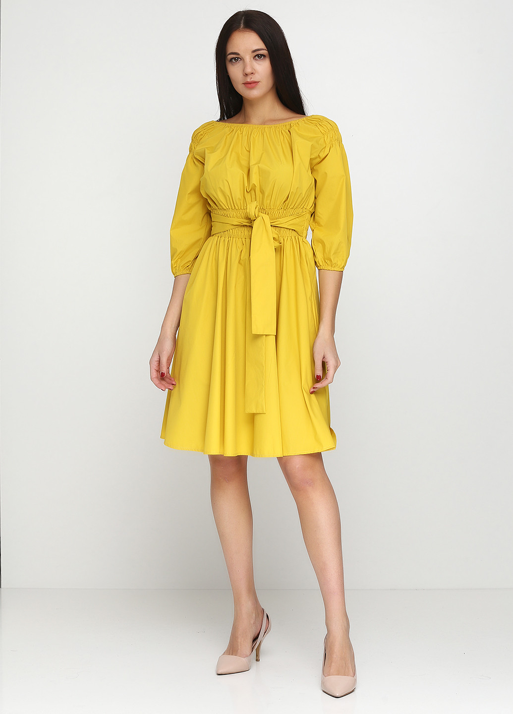 Жовтий кежуал сукня Timiami однотонна