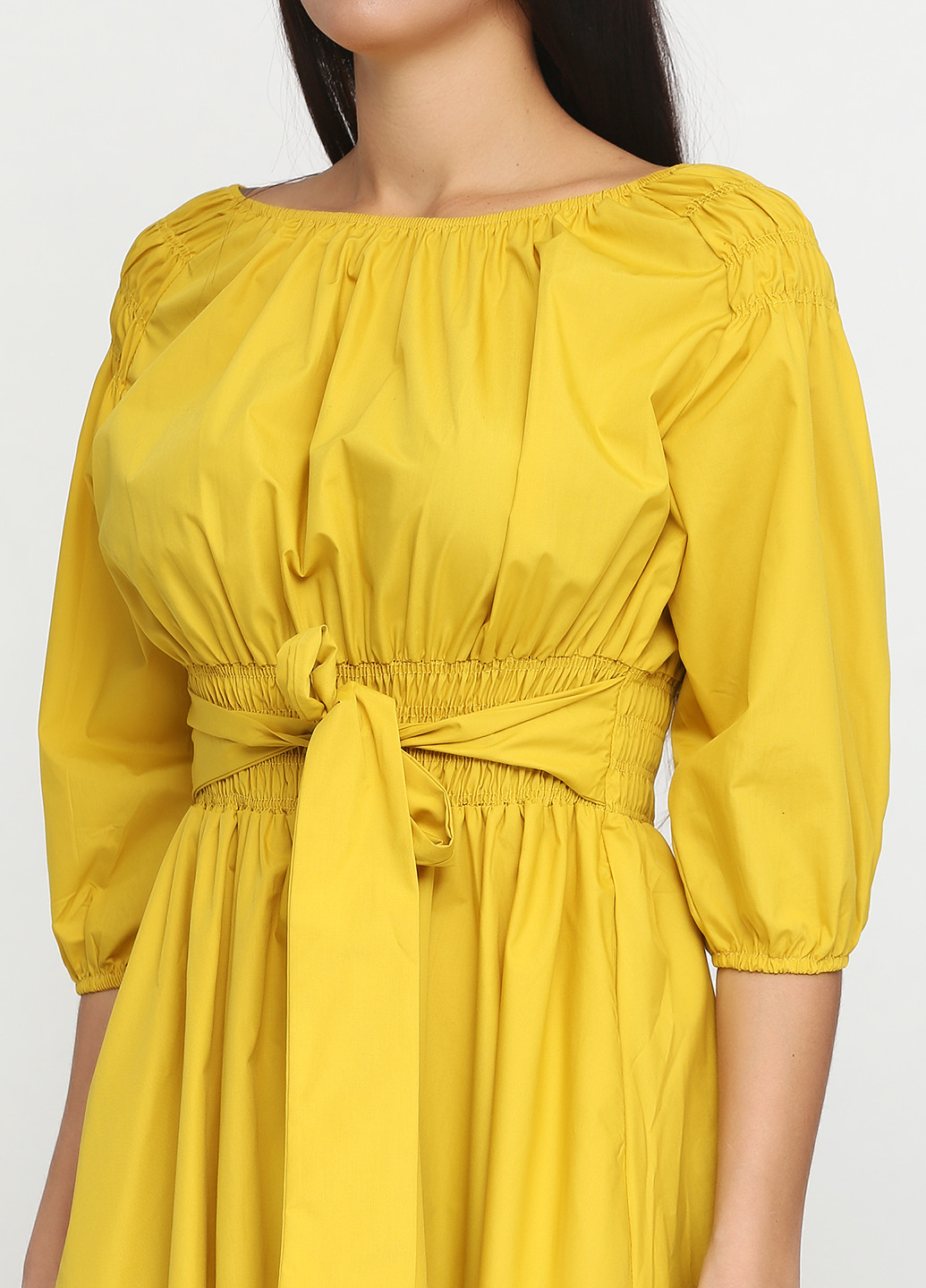 Желтое кэжуал платье Timiami однотонное