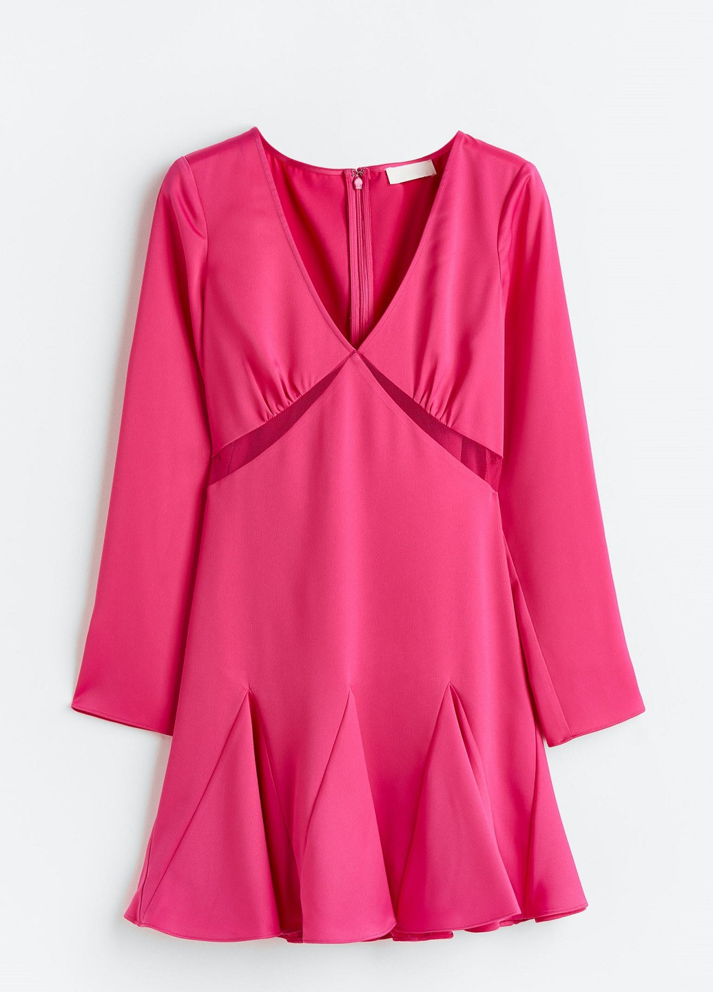 Рожева коктейльна сукня H&M однотонна