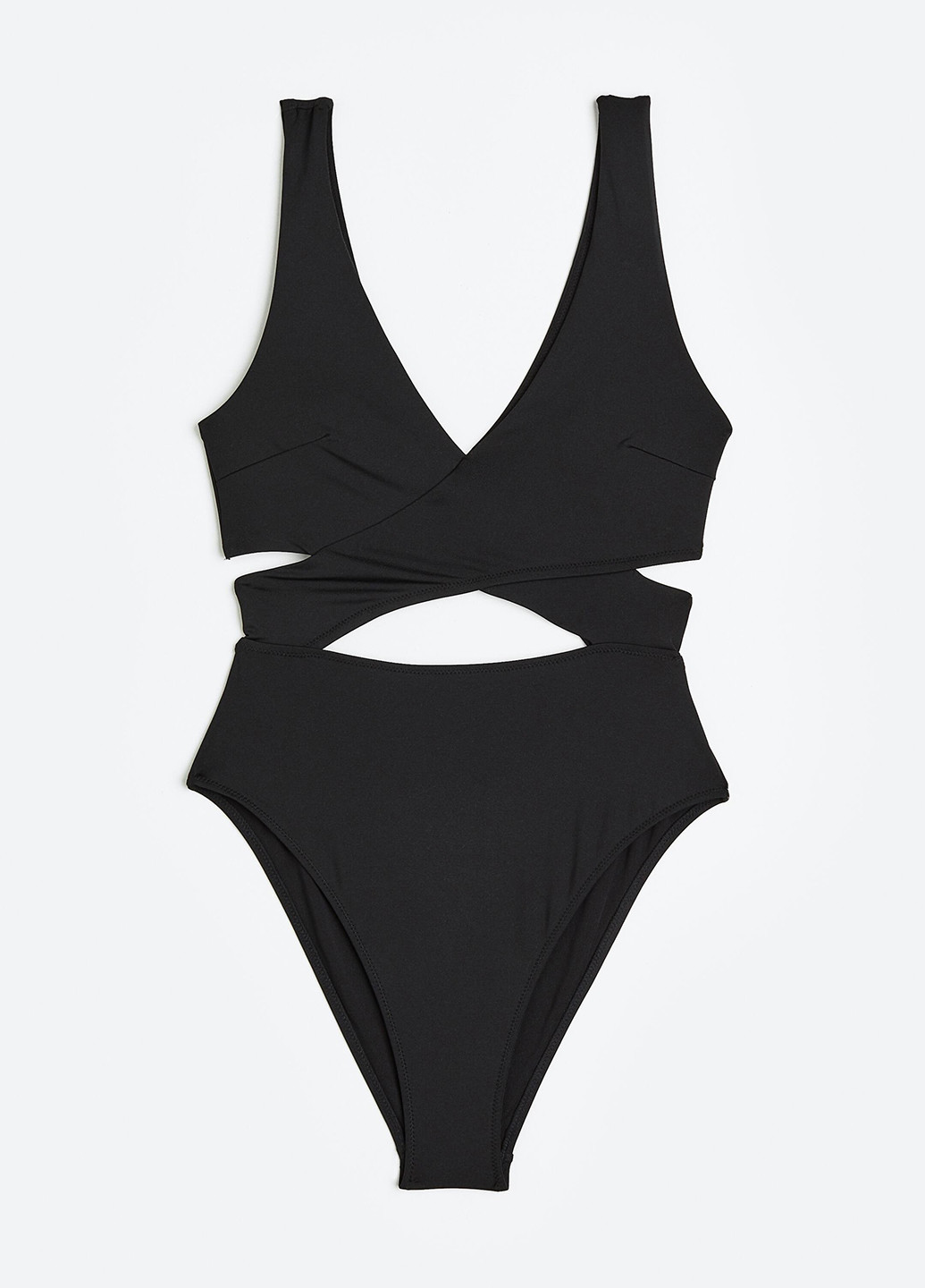 Чорний літній купальник суцільний H&M