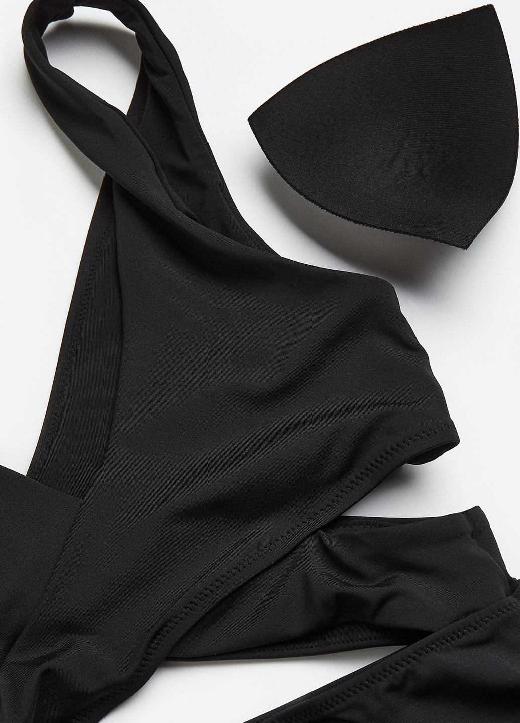 Чорний літній купальник суцільний H&M