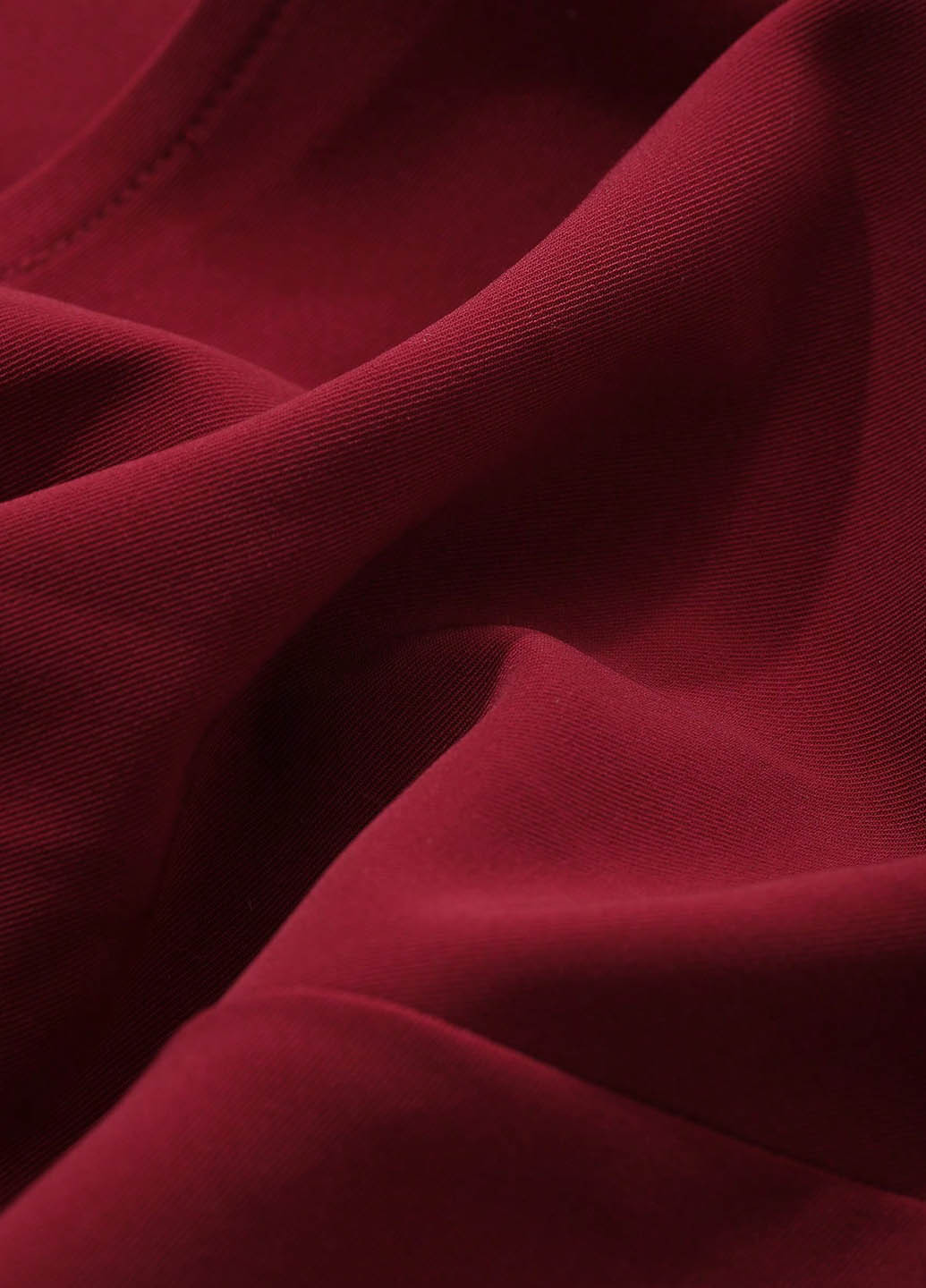 Вишневое вечернее, кэжуал платье на запах SHEIN однотонное