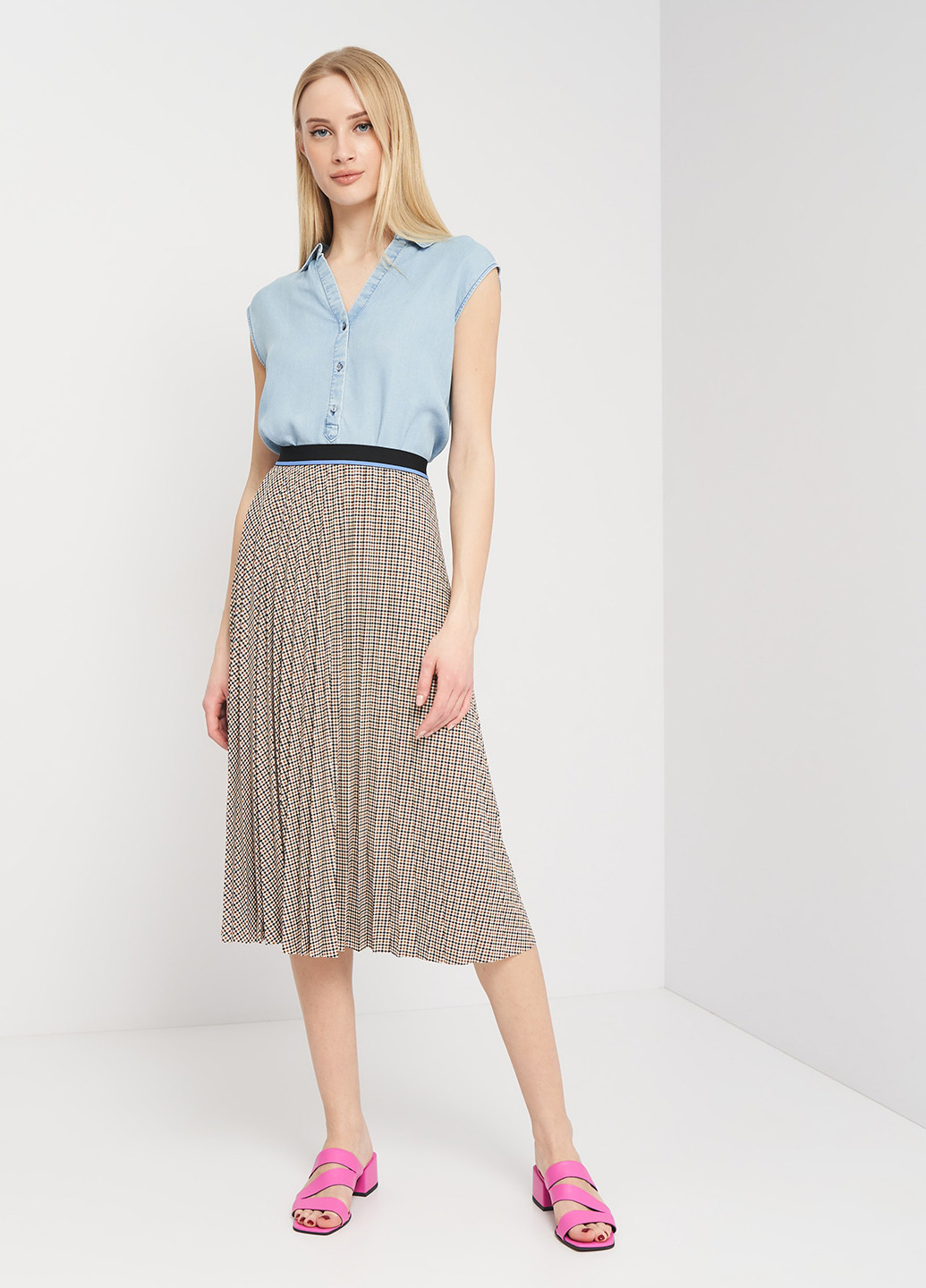 Голубая блуза Tom Tailor