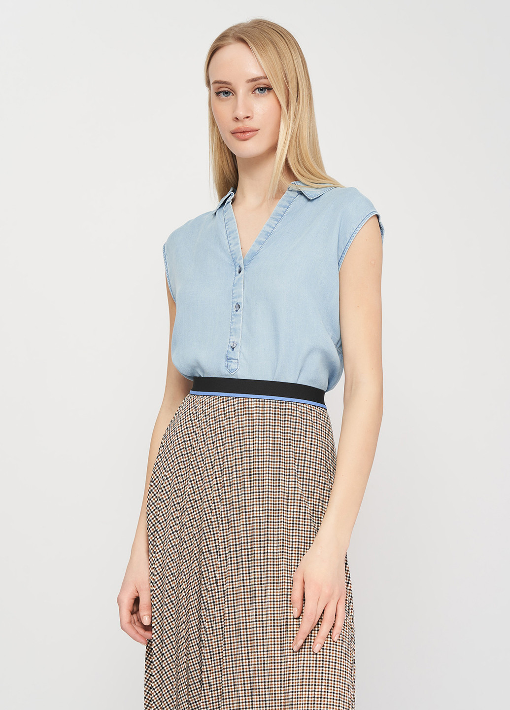 Голубая блуза Tom Tailor