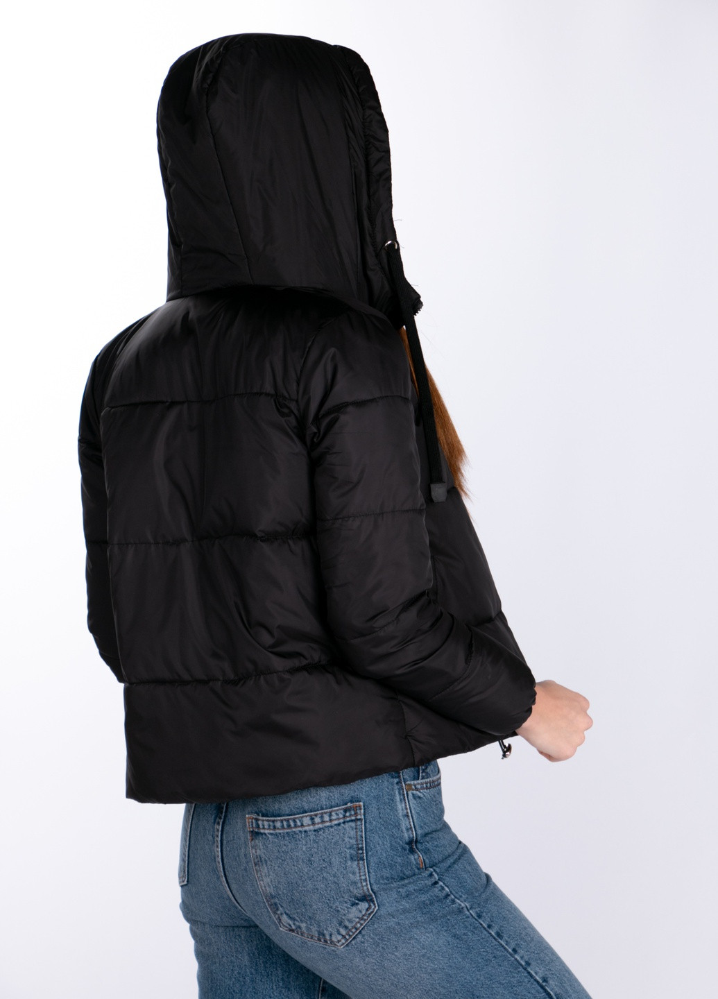 Черная демисезонная куртка 9809 xl черный (2000903948797) Yimeige