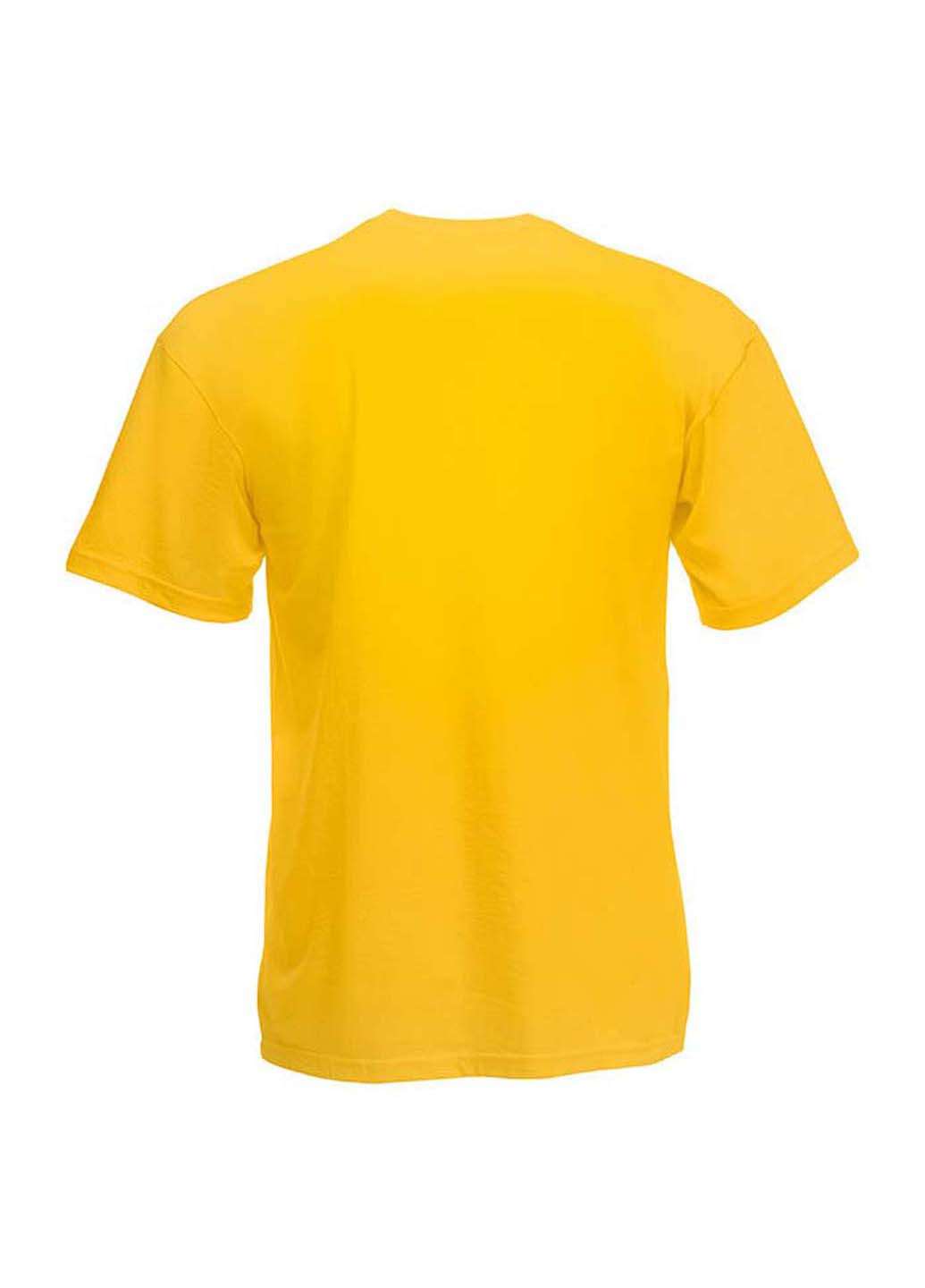 Желтая демисезонная футболка Fruit of the Loom 61033034164