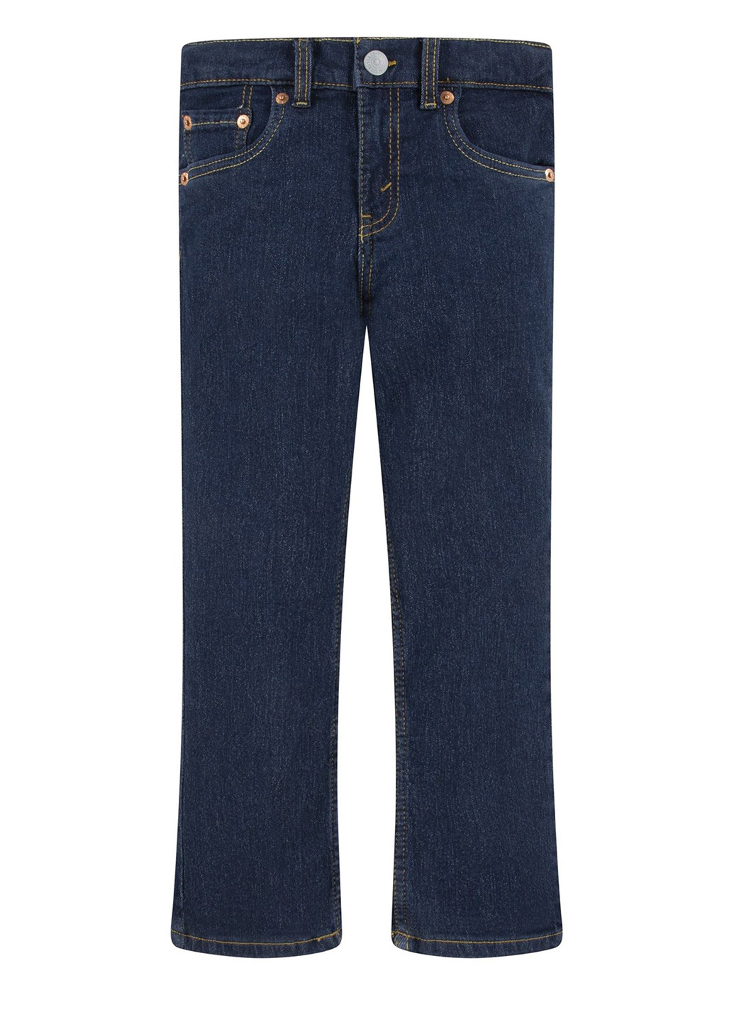 Темно-синие демисезонные буткат фит джинсы Levi's